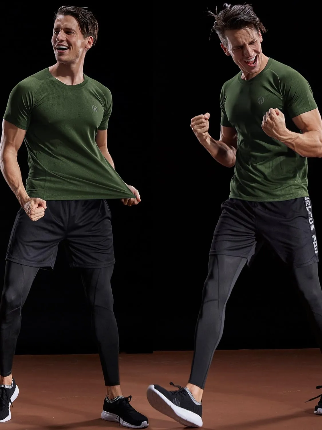 NELEUS Men's Dry Fit Mesh Athletic Shirts