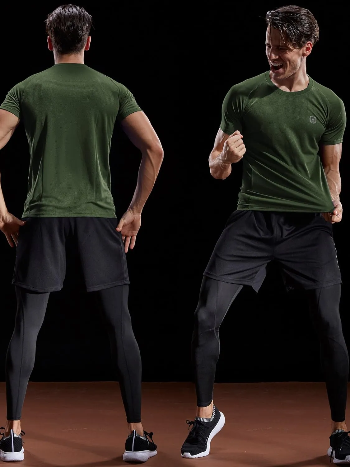 NELEUS Men's Dry Fit Mesh Athletic Shirts