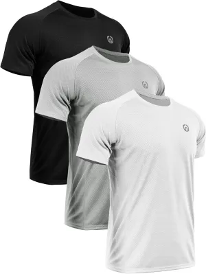 NELEUS Men's Dry Fit Mesh Athletic Shirts