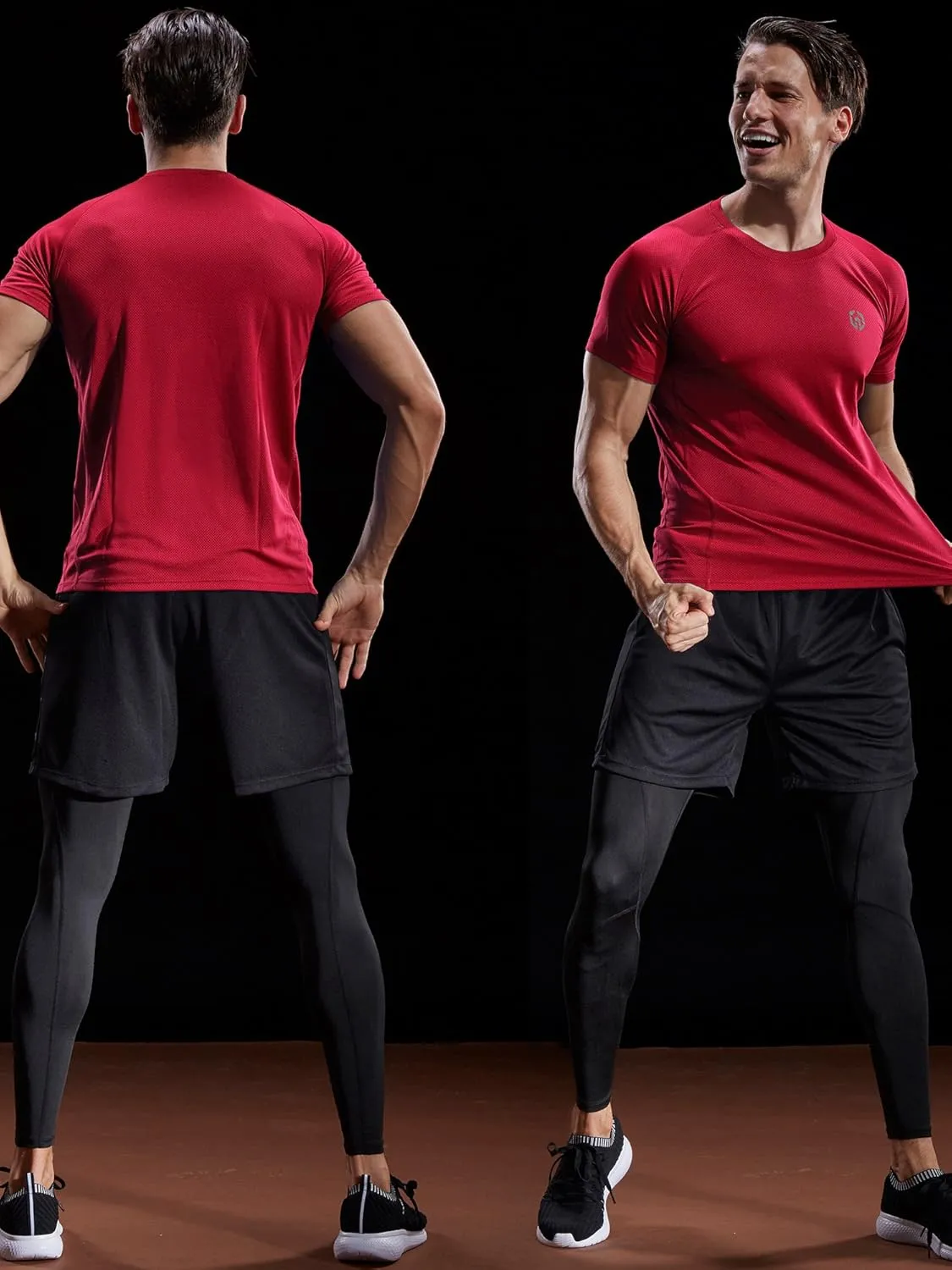 NELEUS Men's Dry Fit Mesh Athletic Shirts