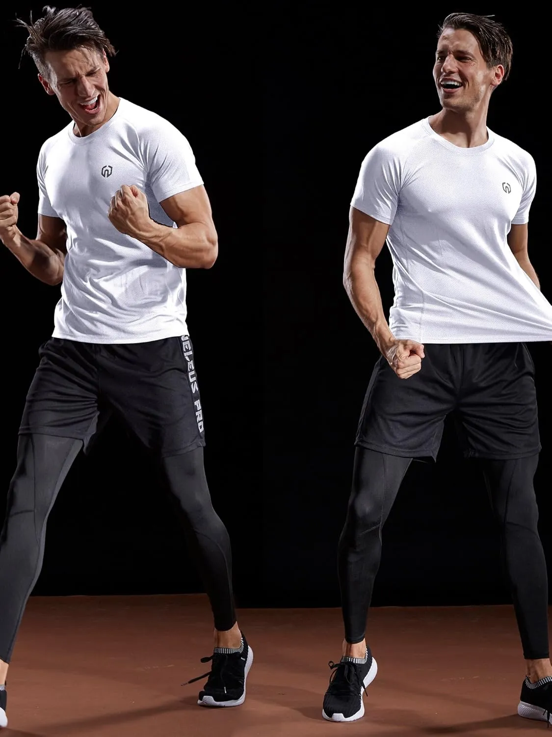NELEUS Men's Dry Fit Mesh Athletic Shirts