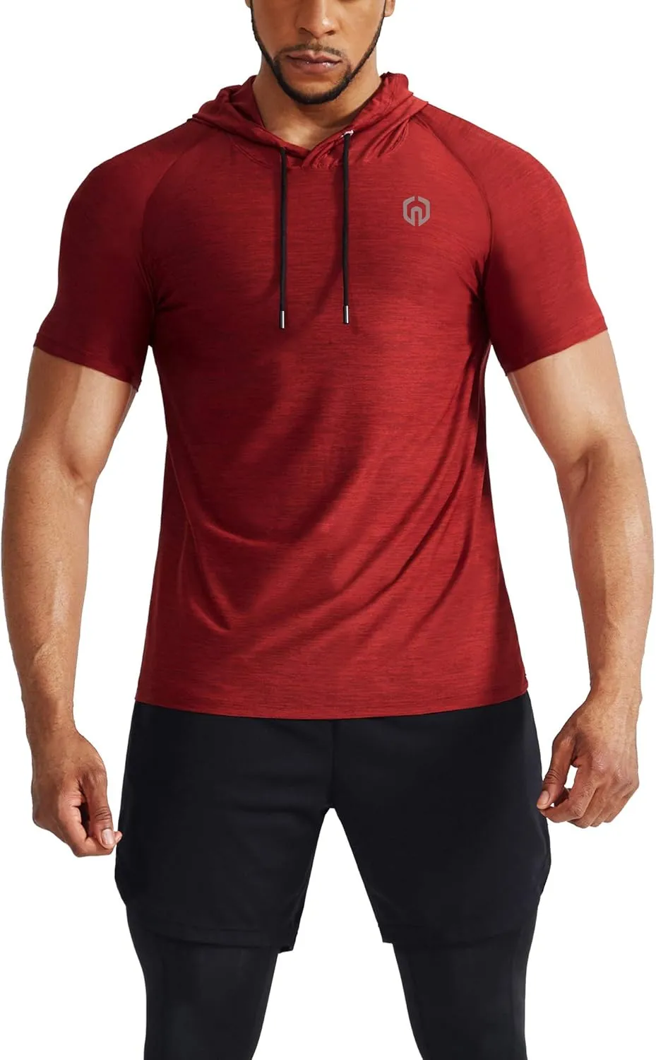 NELEUS Men's Dry Fit Performance Athletic Shirt with Hoods