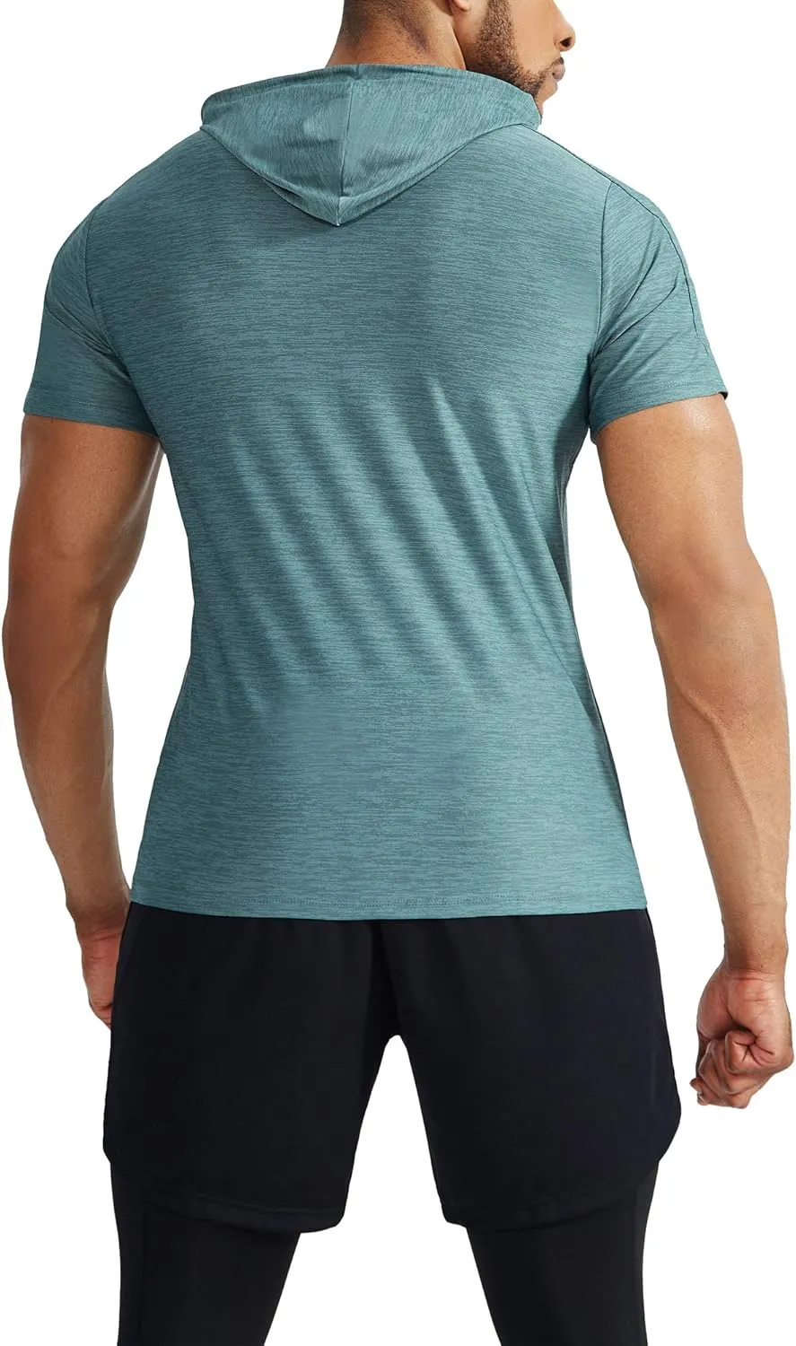 NELEUS Men's Dry Fit Performance Athletic Shirt with Hoods