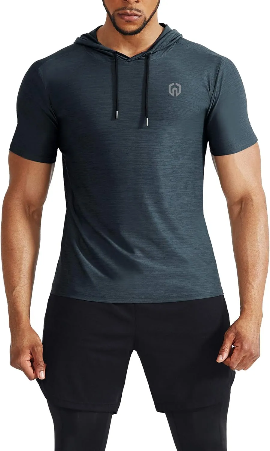 NELEUS Men's Dry Fit Performance Athletic Shirt with Hoods