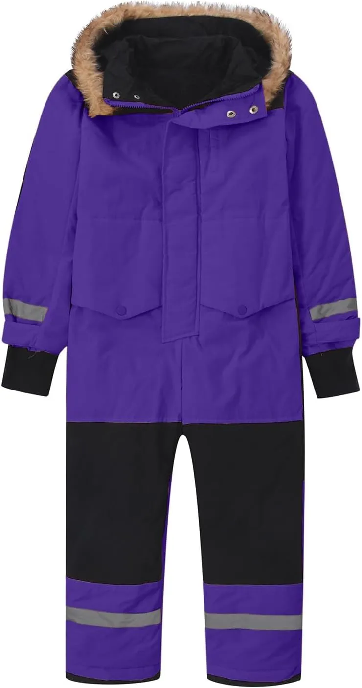One Piece Snowsuit Kids Girls Boys Waterproof Windproof Winter Outdoor Overalls Snowboarding Ski Suits Jumpsuits