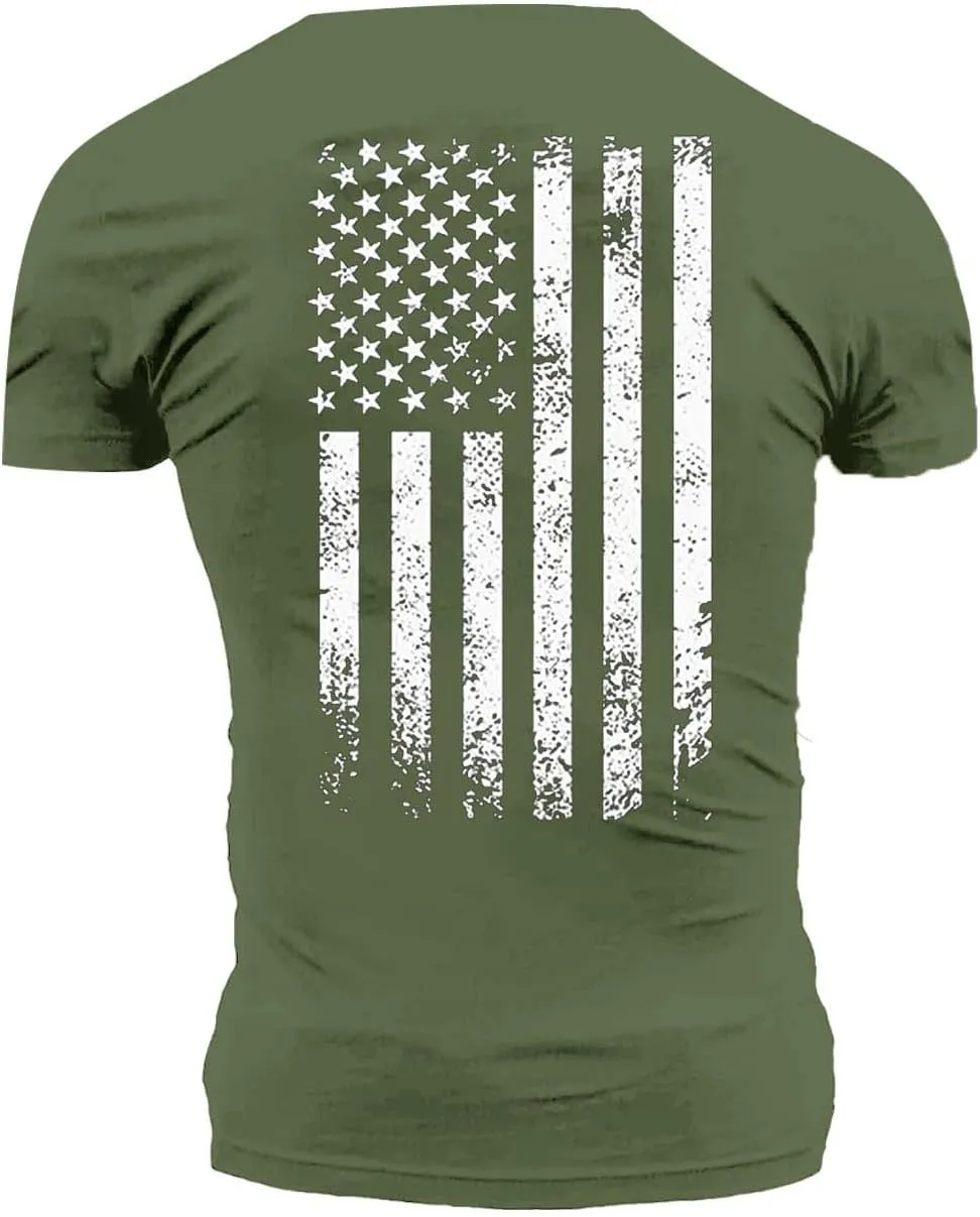 Patriotic Shirts for Men Short Sleeve Loose Fit Casual Summer 4th of July Tshirts Lightweight Big and Tall American Flag Tee