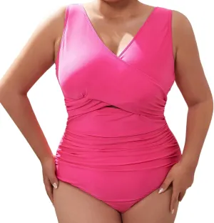PTOLOCIF One Piece Swimsuit for Women Strappy Backless Bathing Suit Color Block Drawstring Swim Suit Cute Swimwear Monokini