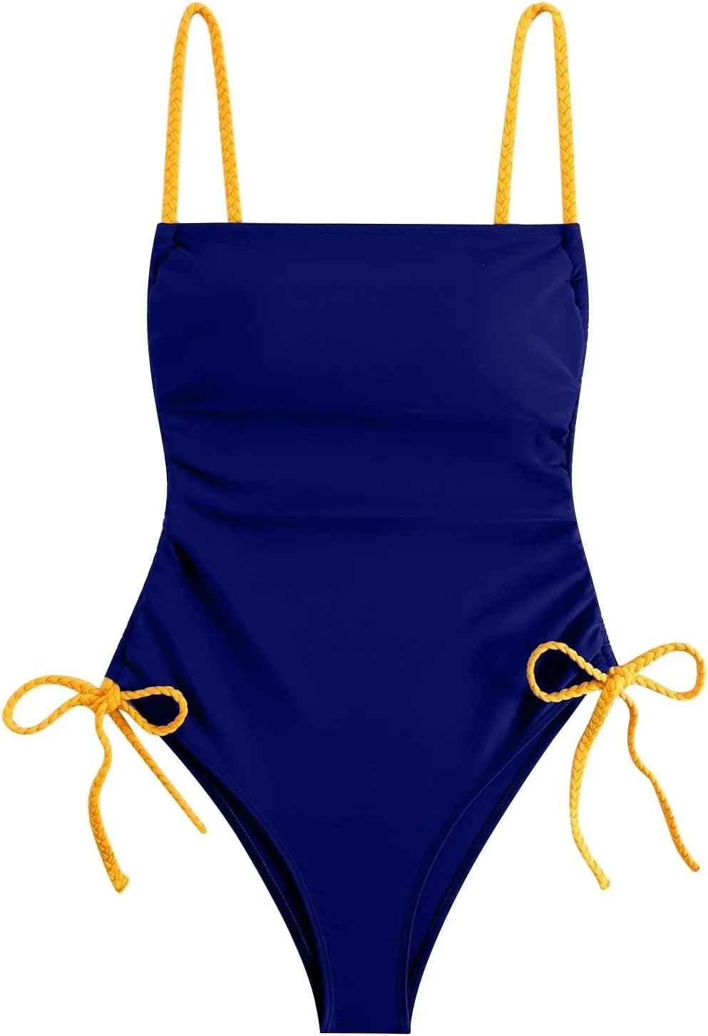 PTOLOCIF Sexy One Piece Swimsuit for Women Strapless Bandeau Bathing Suits Retro Bathing Suit Full Coverage Slimming Swimwear