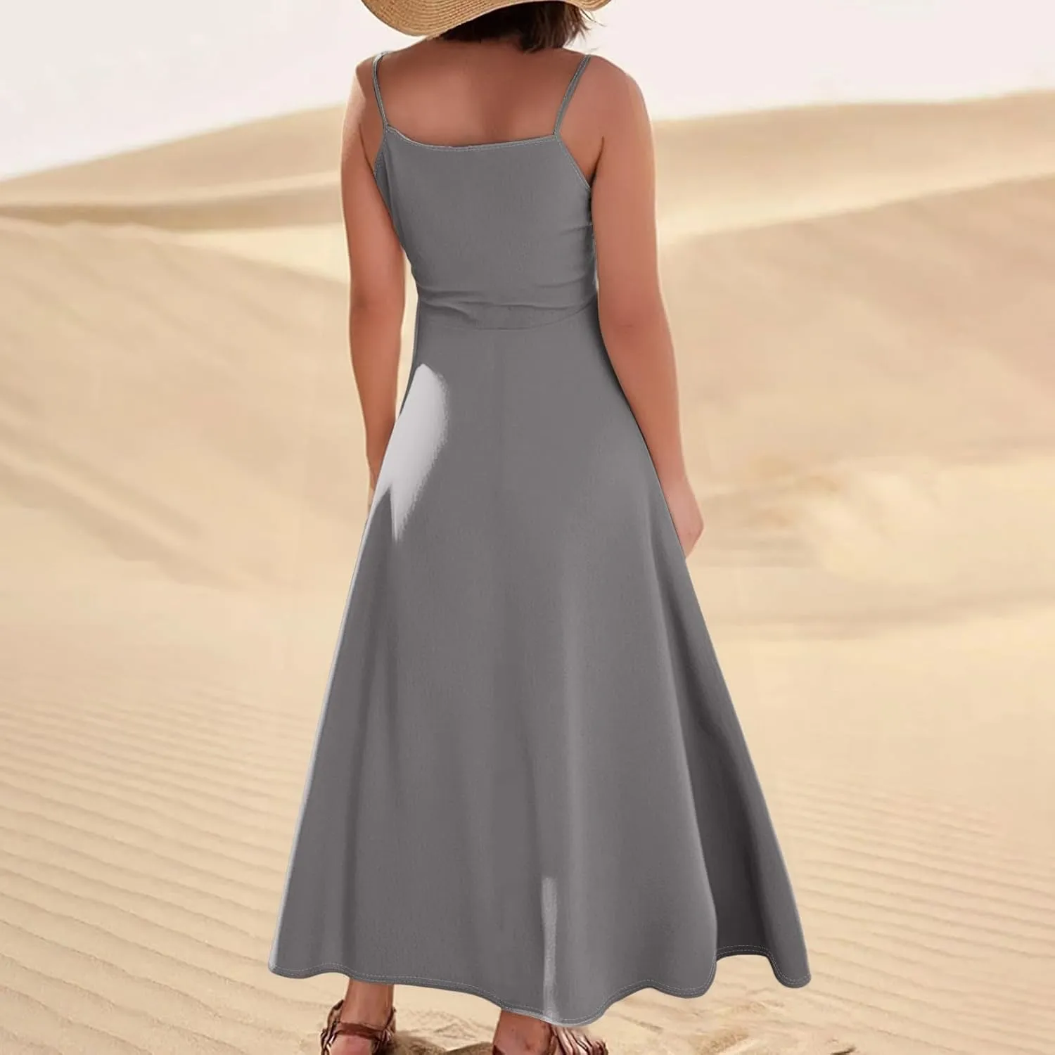 Pub Tanks Dress Women's A-Line Summer Coloured V Neck Women Relaxed Fit