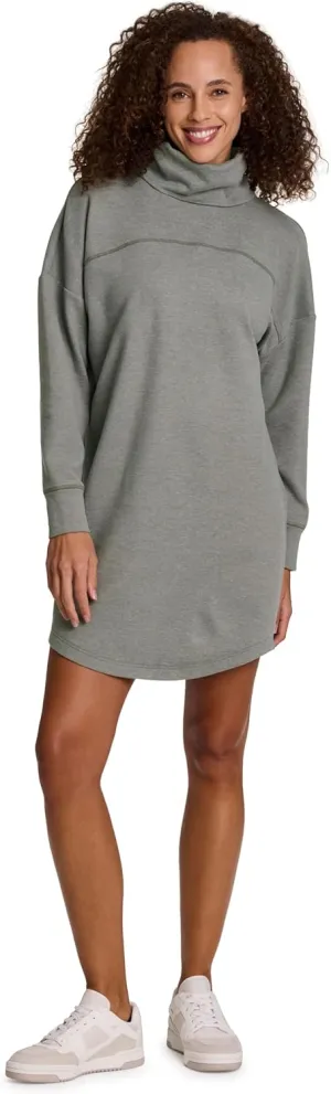 RBX Activewear Cowl Neck Sweater Dress for Women, Long Sleeve Lightweight Sweatshirt Dress Legging Friendly Tunic
