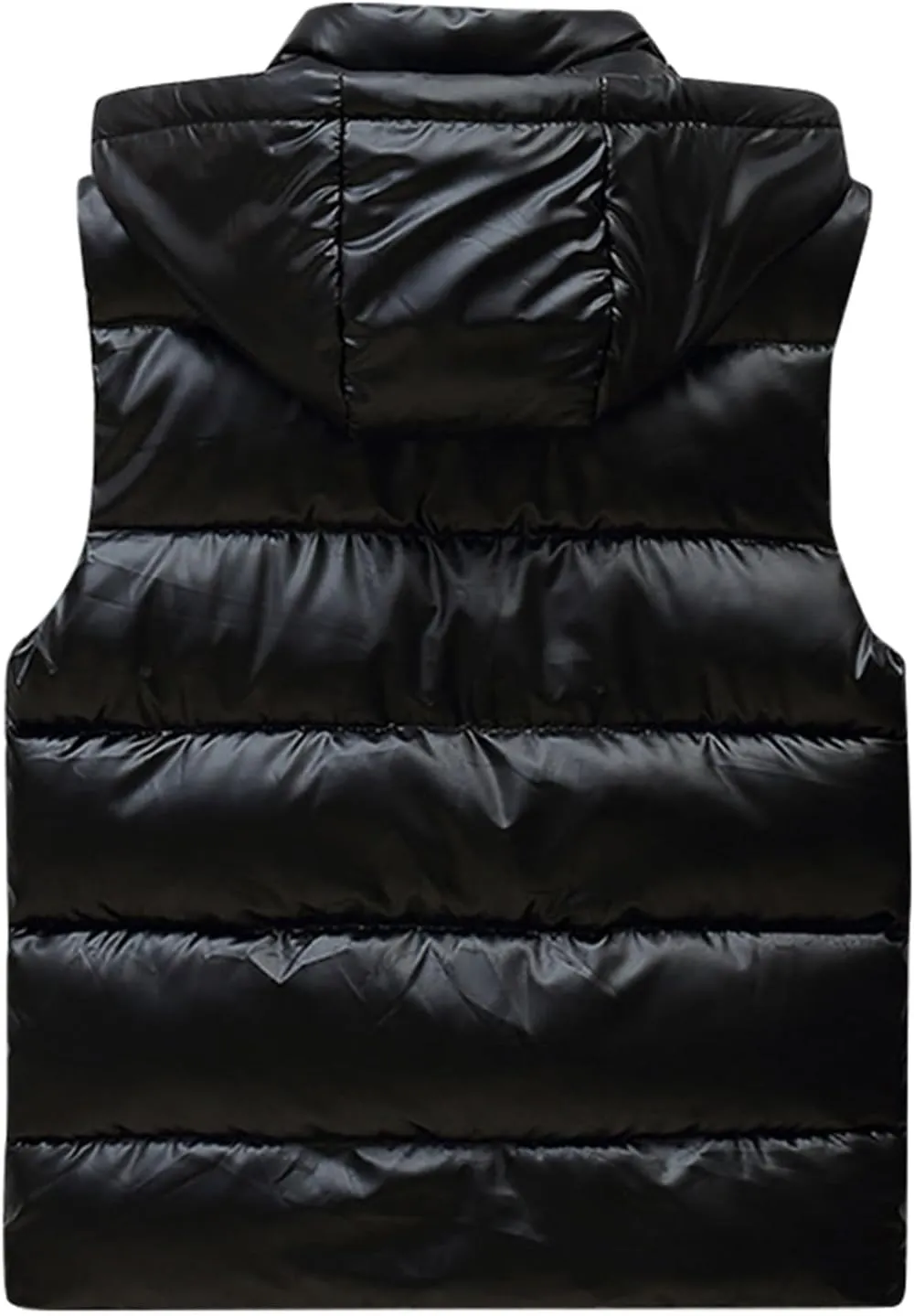 RTRDE Mens Winter Vests Outerwear Puffer Vest Sleeveless Jacket Zipper Outdoor Warm Water Resistant Coat Vest, M-4XL