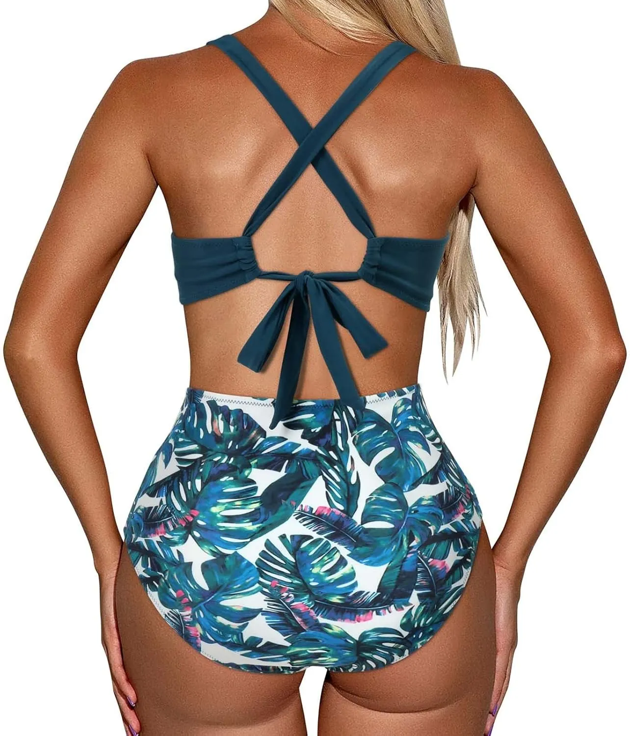 Rvidbe Athletic 1 Piece Swimsuits for Women Training Sport Tummy Control Bathing Suits Sexy Bikinis For Women