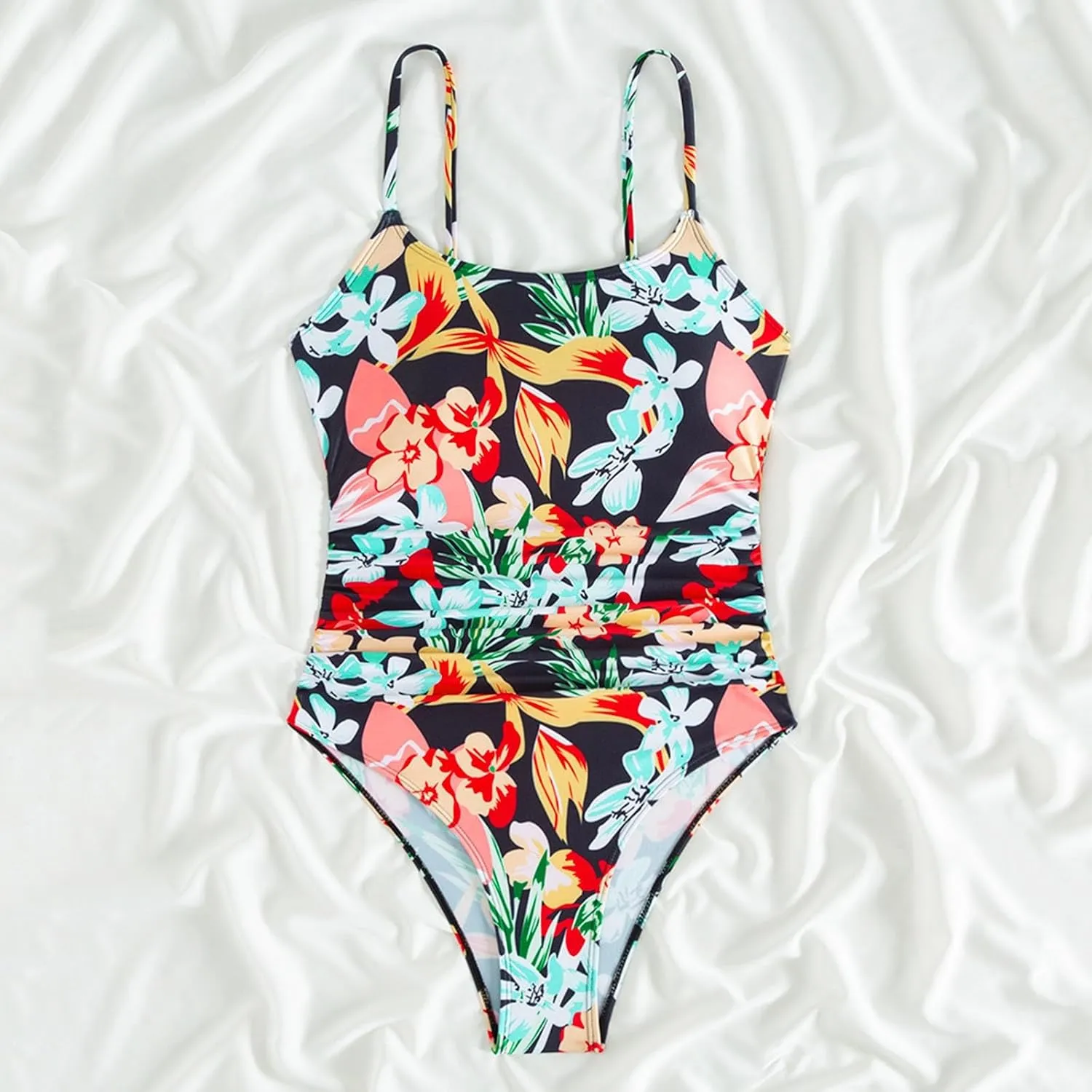 Split Bikini Women Gather Sexy Sling Backless Solid Split Swimsuit Swimsuit for Me
