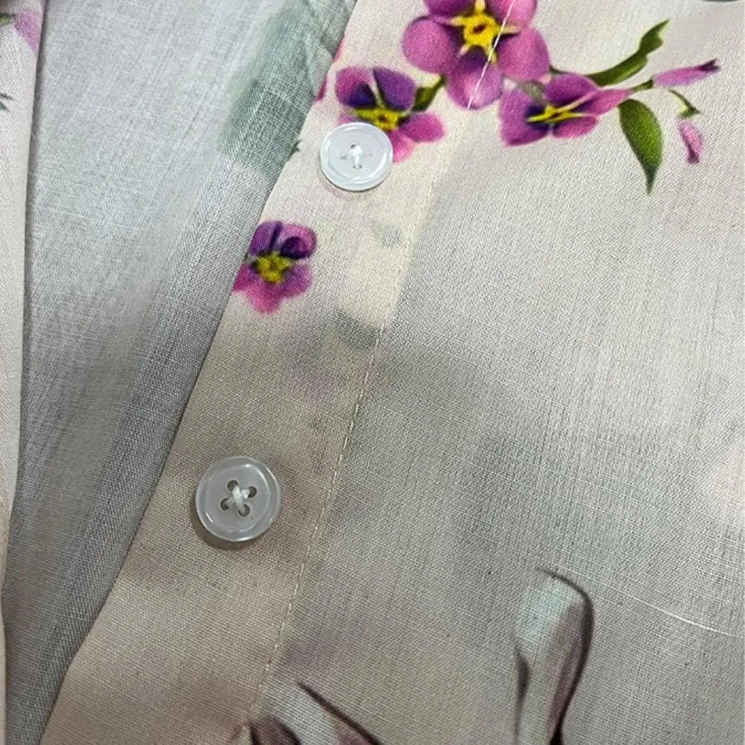 Summer Cotton Linen Dresses for Women 2025 Plus Size 3/4 Sleeve Floral Maxi Dress Elegantes Spring Vacation Dress