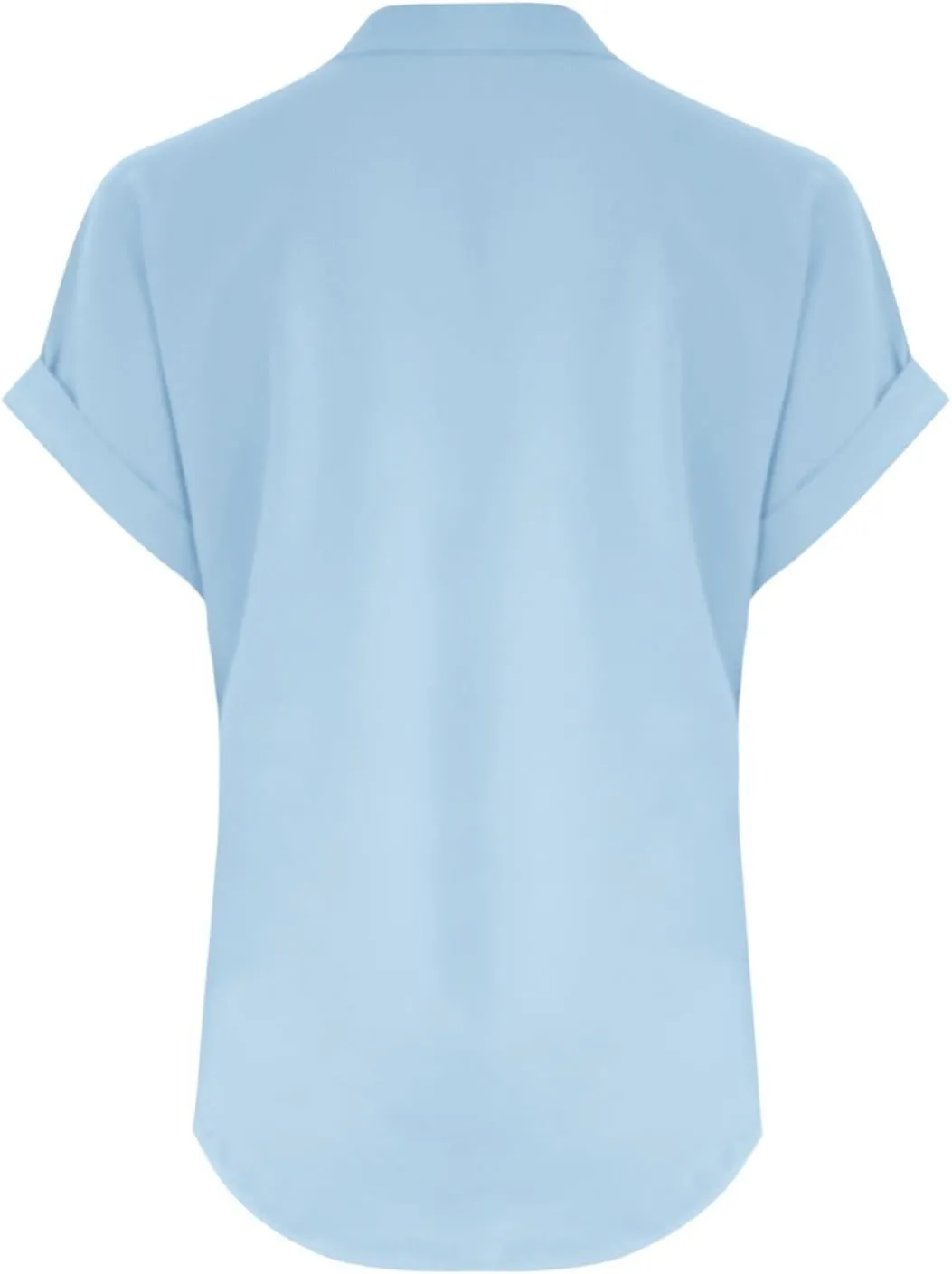 Summer Tops for Women 2025 Casual Short Sleeve Cotton Linen Shirts Button V Neck Tunic Blouse Beach Vacation Clothes