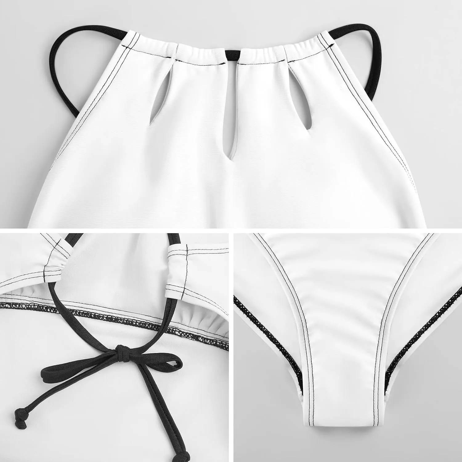 Supdreamc One Piece Swimsuit for All Women, Backless Swimwear Monokini Beachwear