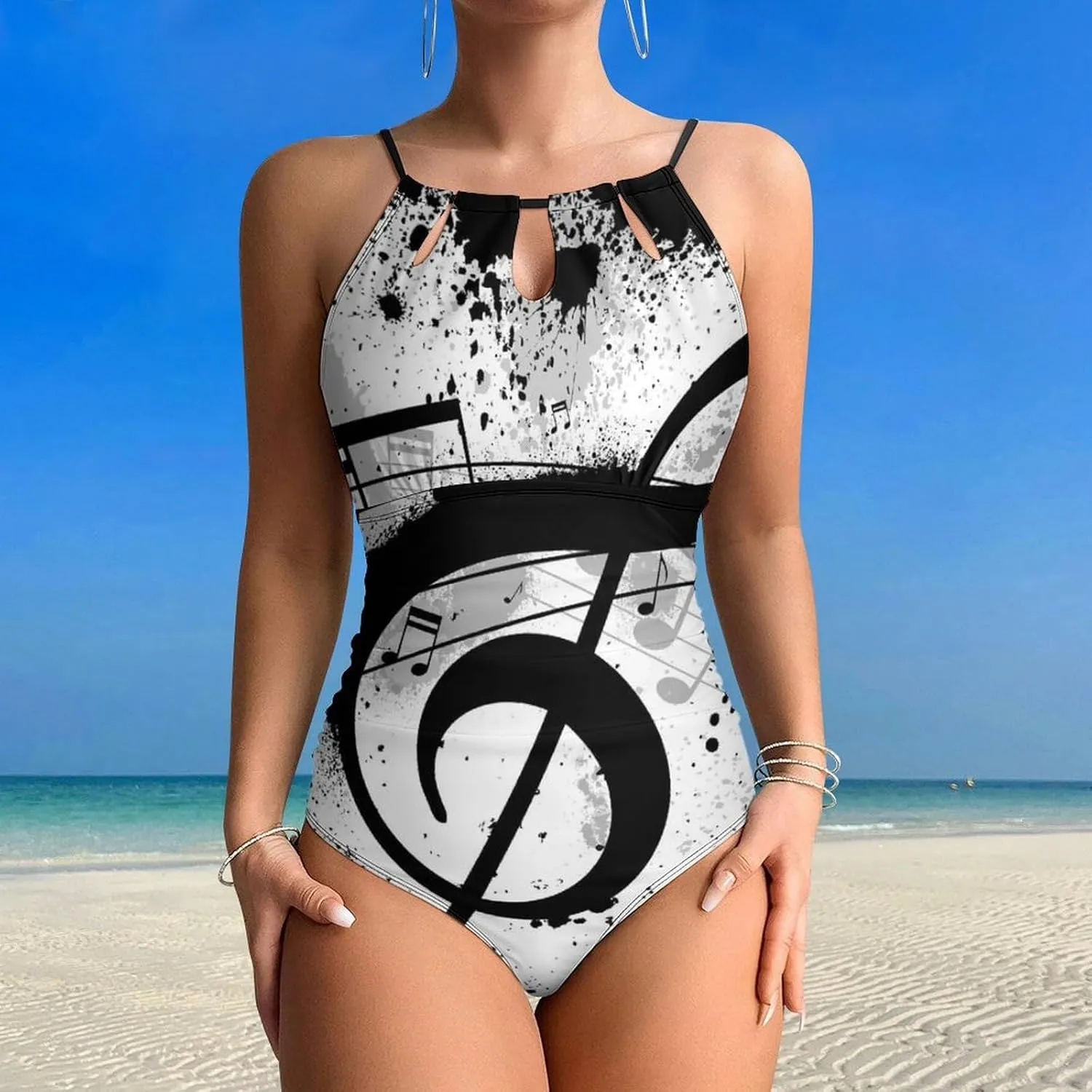 Supdreamc One Piece Swimsuit for All Women, Backless Swimwear Monokini Beachwear