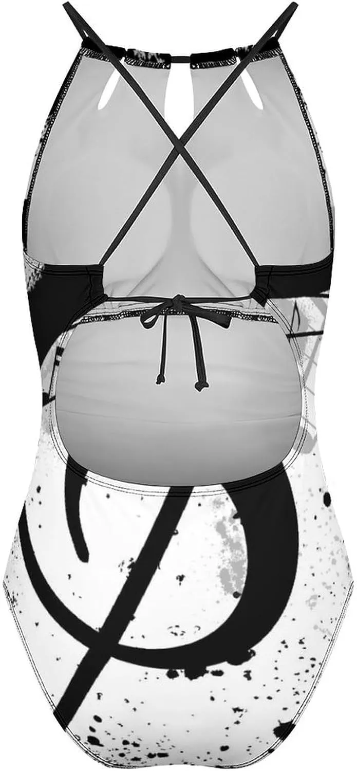 Supdreamc One Piece Swimsuit for All Women, Backless Swimwear Monokini Beachwear