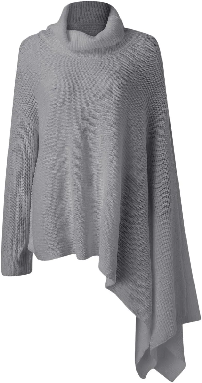 Sweater for Women Long Sleeve High Neck Knitted Pullover Plain Fall Tops Loose Fit Spring Oversized Turtleneck Warm Winter
