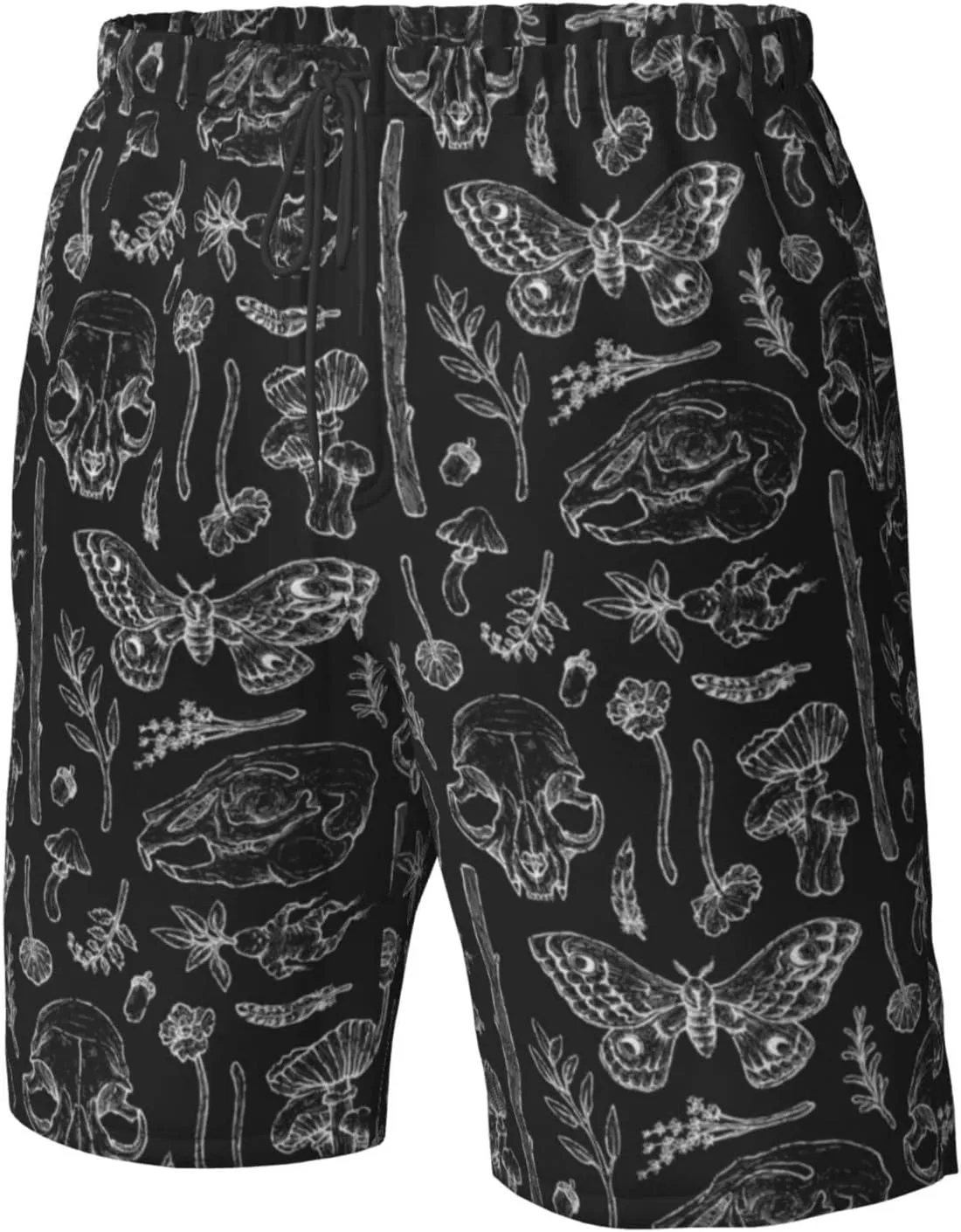 SWEET TANG Men's Soft Short Pants Breathable Beachwear Loose Shorts with Pockets