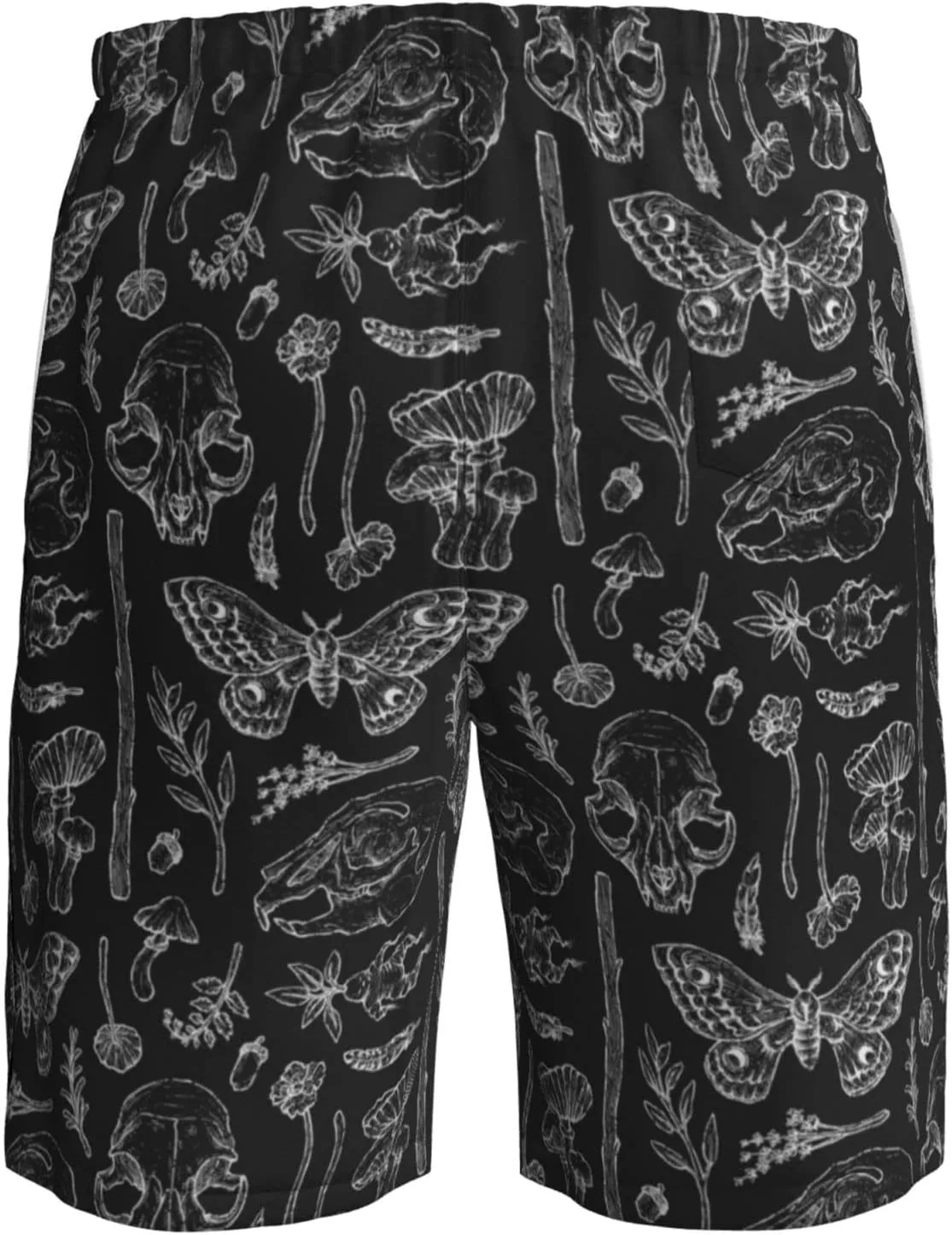SWEET TANG Men's Soft Short Pants Breathable Beachwear Loose Shorts with Pockets