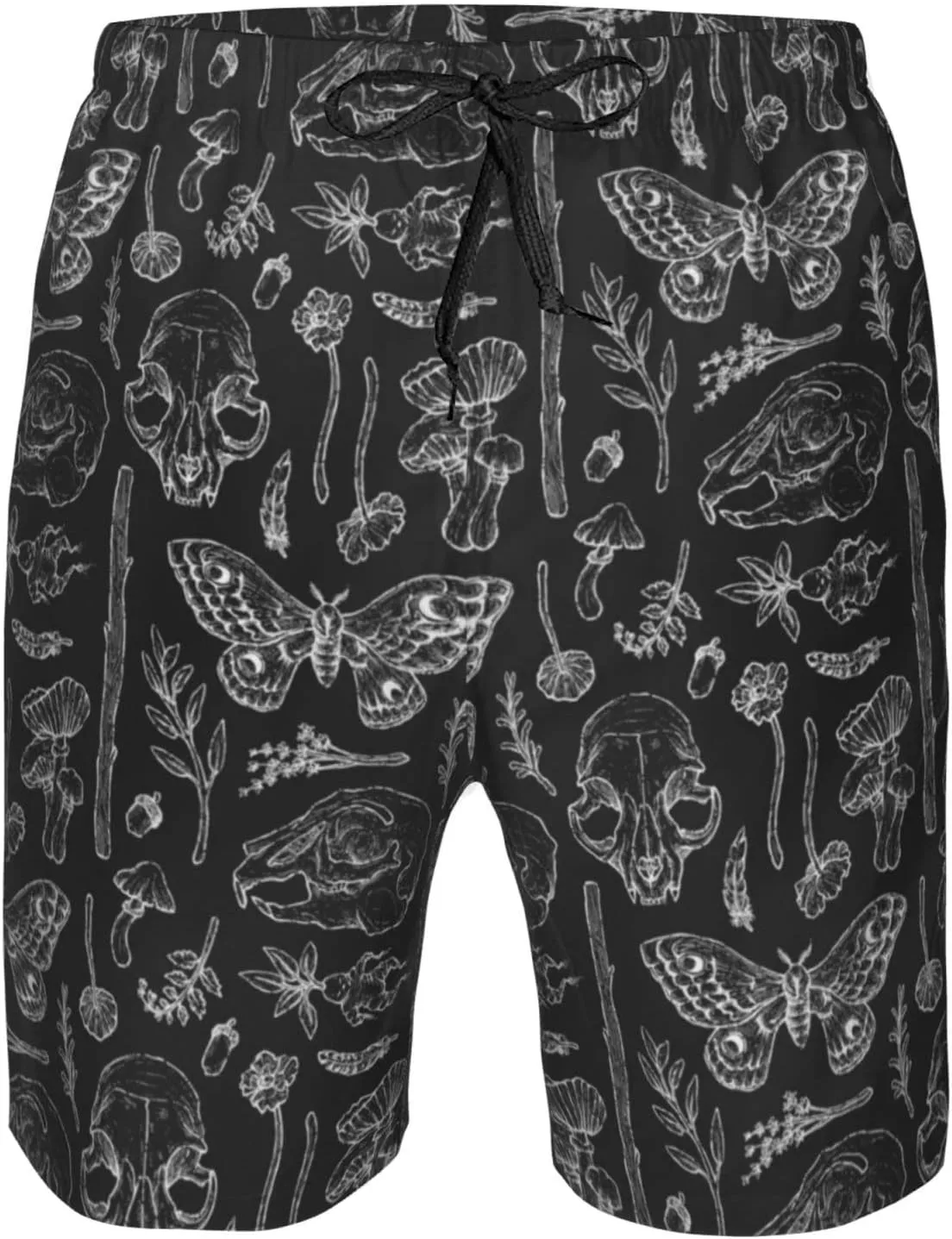 SWEET TANG Men's Soft Short Pants Breathable Beachwear Loose Shorts with Pockets
