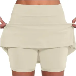Tennis Skorts for Women Golf Athletic Activewear Skorts Mini Summer Workout Running Shirts with Pockets