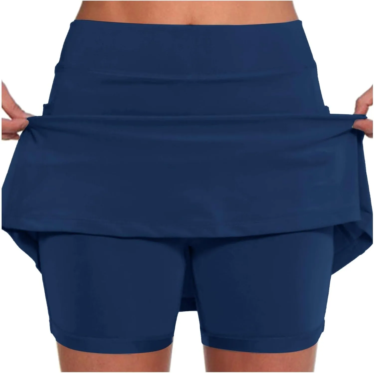 Tennis Skorts for Women Golf Athletic Activewear Skorts Mini Summer Workout Running Shirts with Pockets