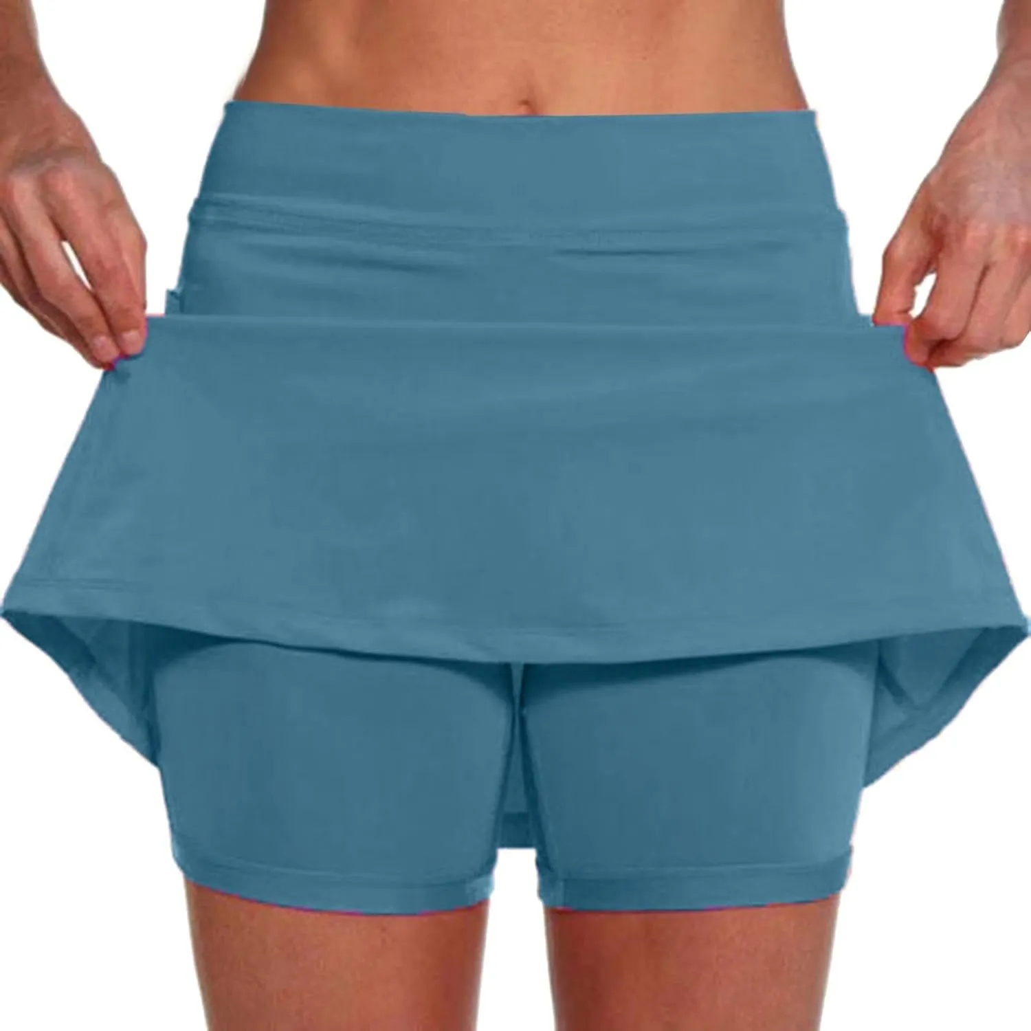 Tennis Skorts for Women Golf Athletic Activewear Skorts Mini Summer Workout Running Shirts with Pockets