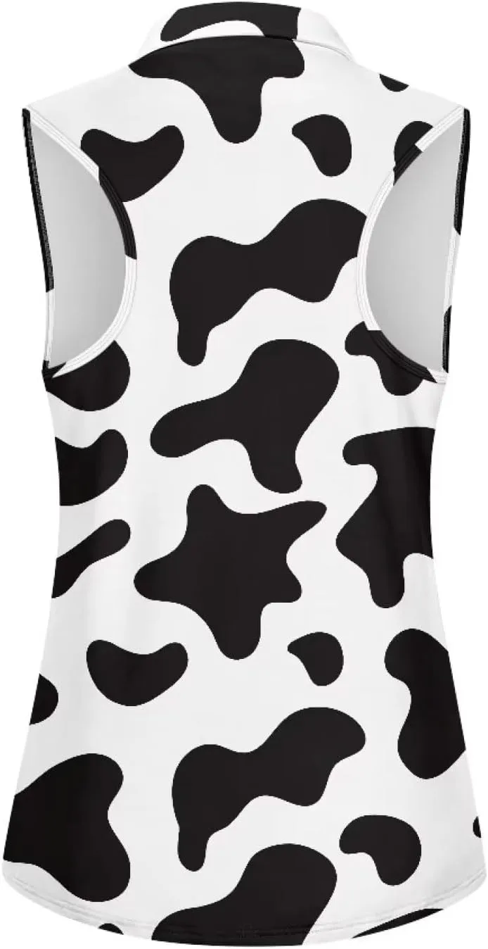 TOADDITDO Women's Golf Top Sleeveless Collared Tennis Tank Tops Shirts Quick Dry Activewear Size XS-2XL