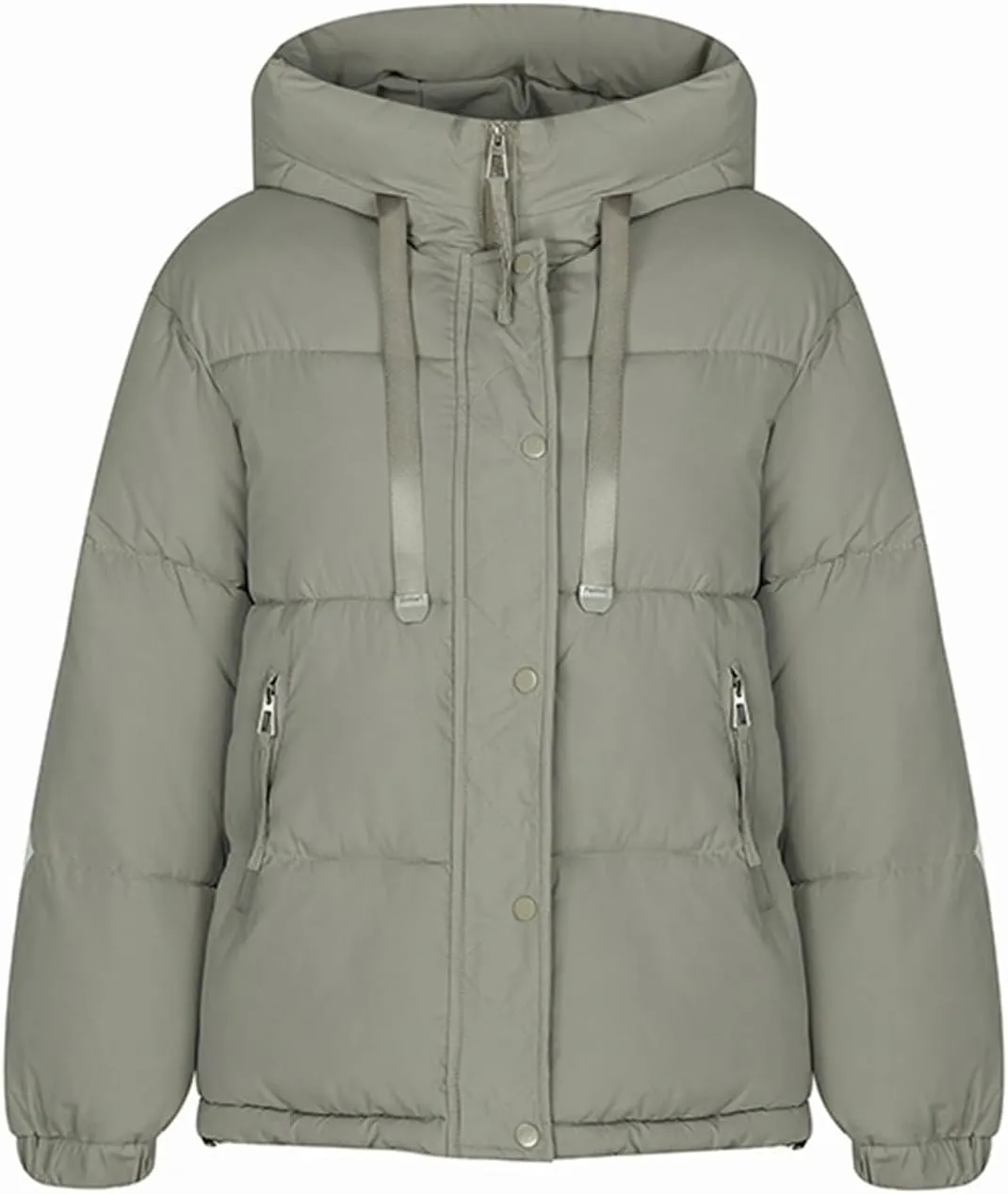 Warm Winter Coats for Women 2024 Trendy Loose Hooded Puffer Jacket Down Coat Puffy Wadded Jackets Overcoat