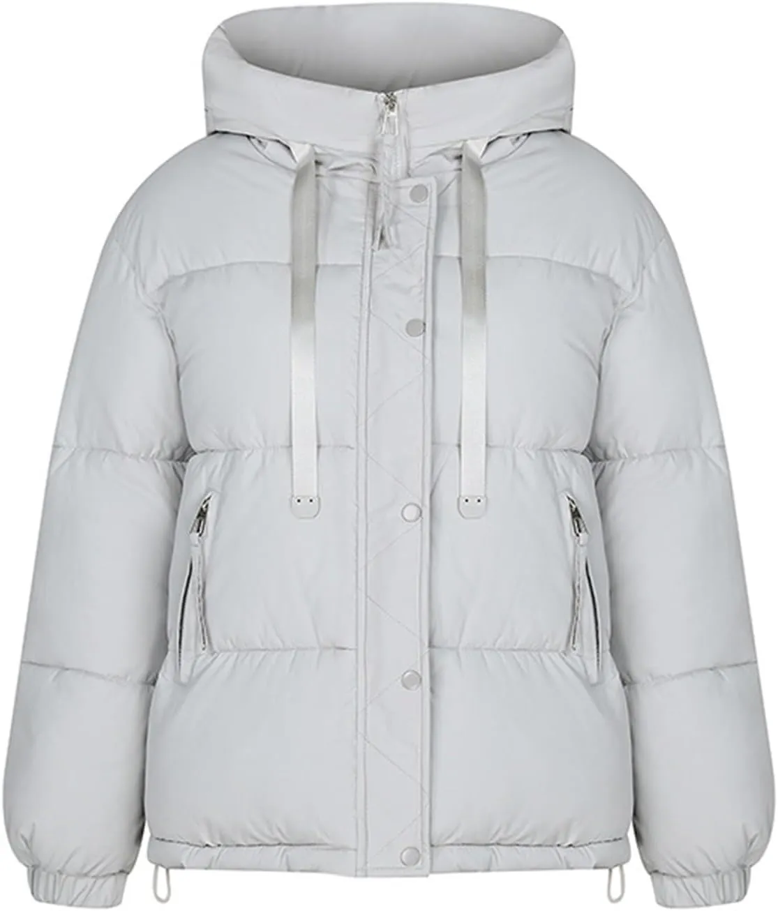 Warm Winter Coats for Women 2024 Trendy Loose Hooded Puffer Jacket Down Coat Puffy Wadded Jackets Overcoat