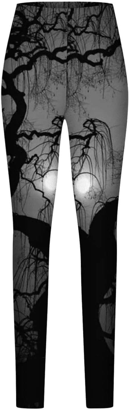 Women Halloween Leggings Halloween Print Collection High Waist Women Striped High Waist Costume Halloween Legging