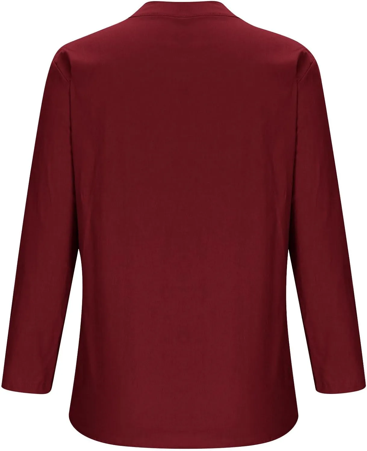 Women Short Sleeve Cotton Linen Shirt Casual Crew Neck Trendy Dressy T Shirt Buttons Loose Fit Summer Tee Top