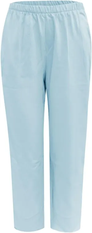 Women Wide Leg Linen Pants Dressy Casual Elastic High Waist Palazzo Pant Comfy Solid Trousers with Pocket
