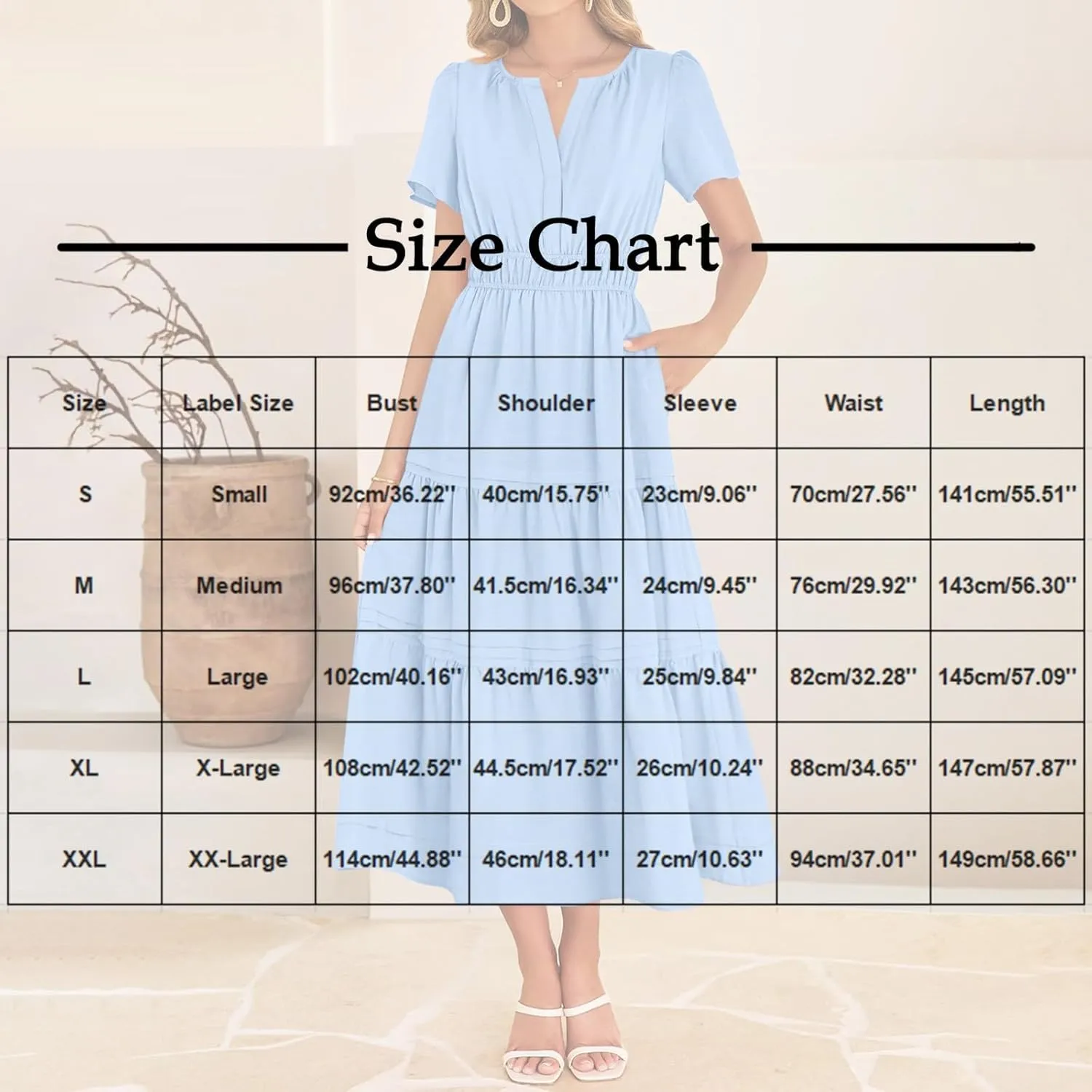 Womens 2025 Summer Dresses Square Neck Short Sleeve Solid Color High Waist Casual Elastic Flowy A Line Tiered Maxi Dress