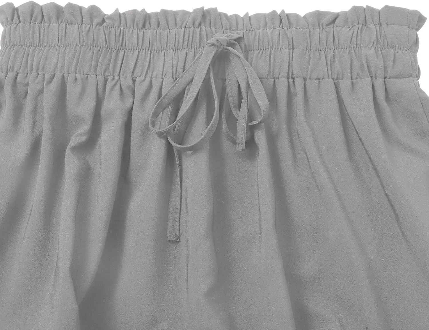 Women’s Boho Elastic High Waist Pleated A-Line Flowy Swing Tiered Maxi Long Skirt Dress with Pockets
