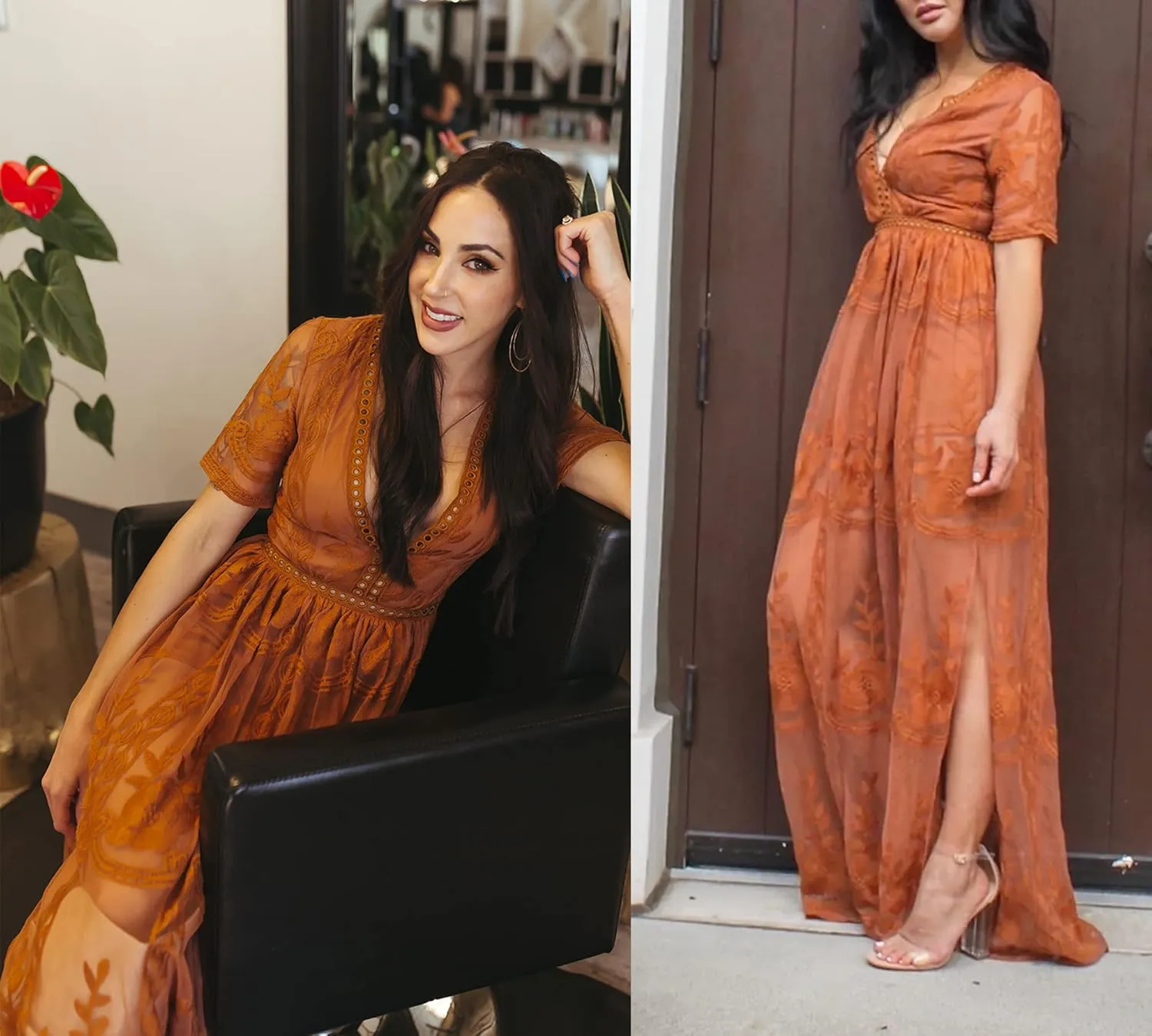 Women's Casual Off Shoulder Lace Maxi Dress Boho White Bridesmaid Wedding Evening Party Dresses