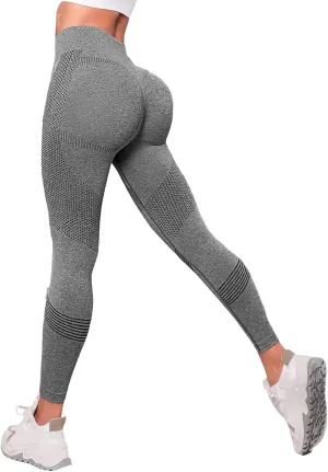 Womens High Waisted Yoga Pants Stretch Tummy Control Leggings Soft Butt Lifting Body Shaper Activewear Gym Clothes