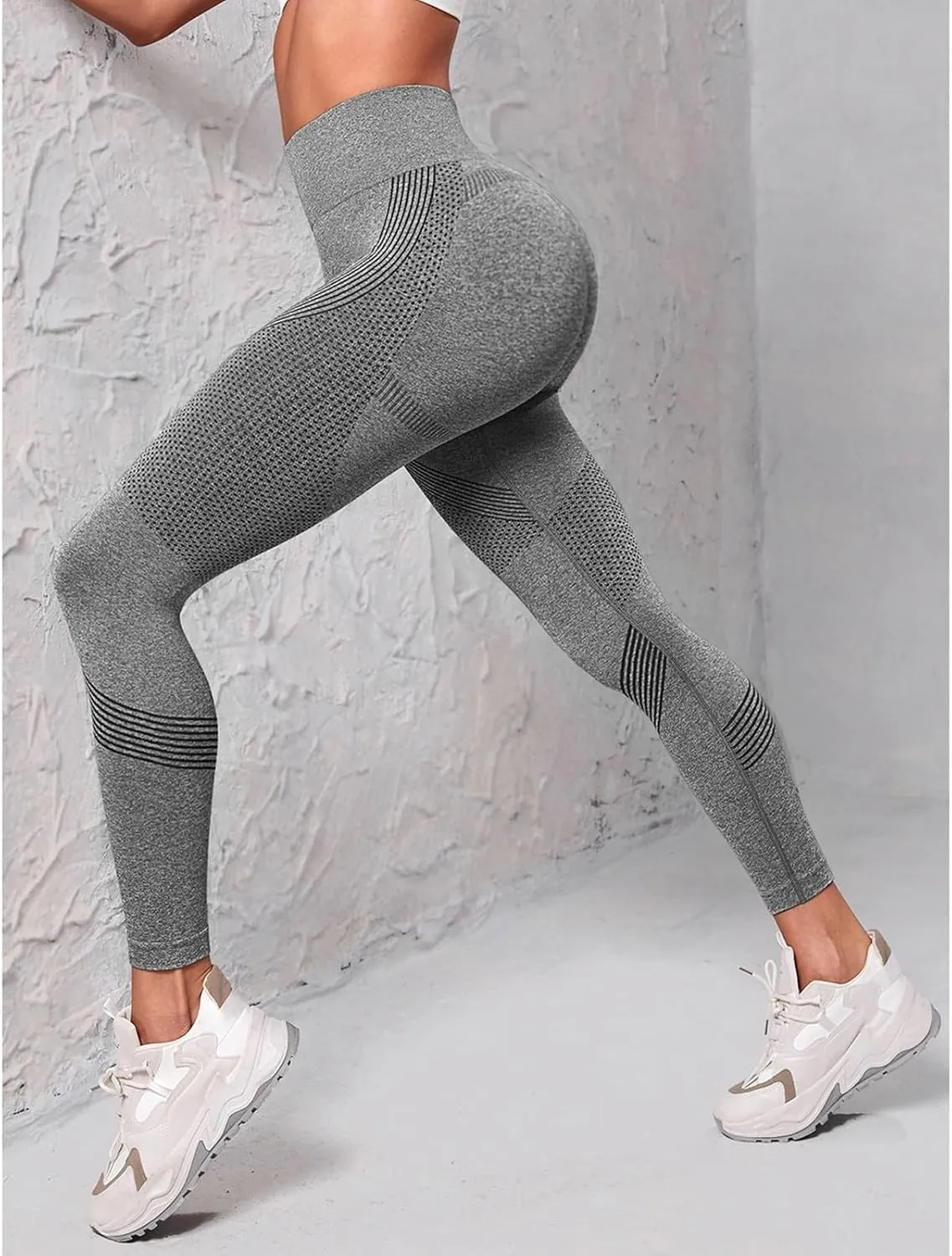 Womens High Waisted Yoga Pants Stretch Tummy Control Leggings Soft Butt Lifting Body Shaper Activewear Gym Clothes