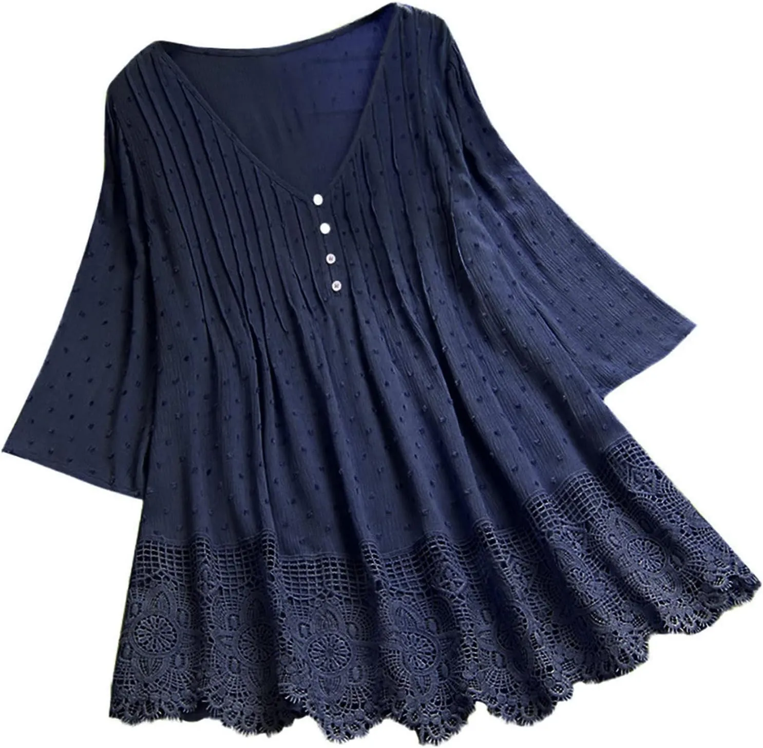 Womens Linen Shirts V Neck Button Blouses Boho Beach Tee Tops Short Sleeve Loose Tunic Tops