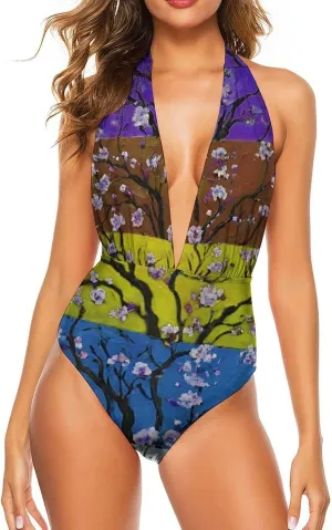 Women's One Piece Swimsuit, Swimdress Monokini, Beachwear, Bra Sets