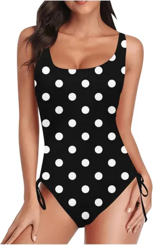Women's One Piece Swimsuits Tummy Control Backless Cutout High Cut Bathing Suit Monokini Swimwear Monokinis Swim Suits
