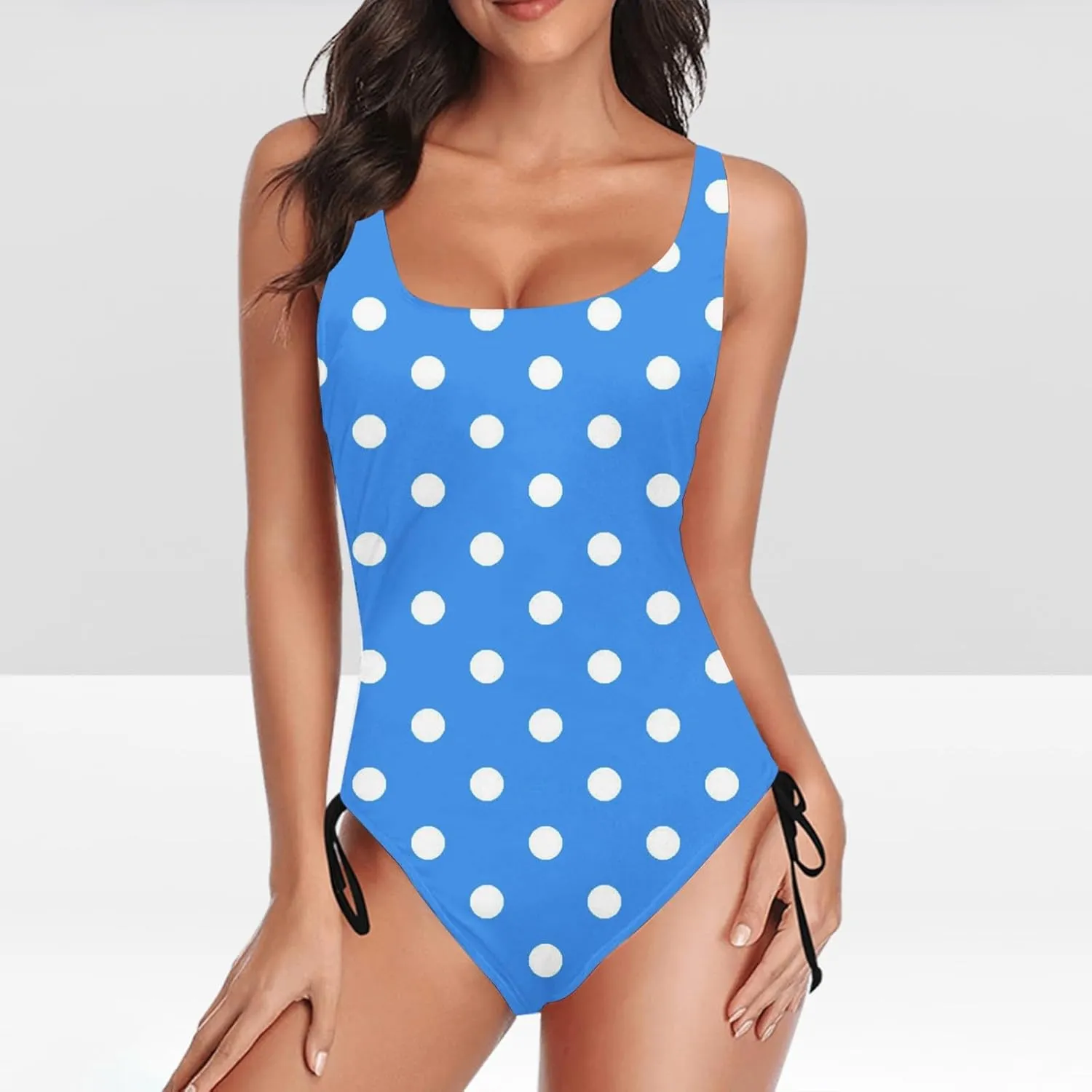 Women's One Piece Swimsuits Tummy Control Backless Cutout High Cut Bathing Suit Monokini Swimwear Monokinis Swim Suits