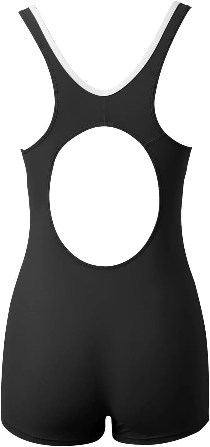 Womens One Piece Swimsuits Tummy Control Slimming Backless Bathing Suit Floral Beach Sporty Boyshorts Beach Swimwear