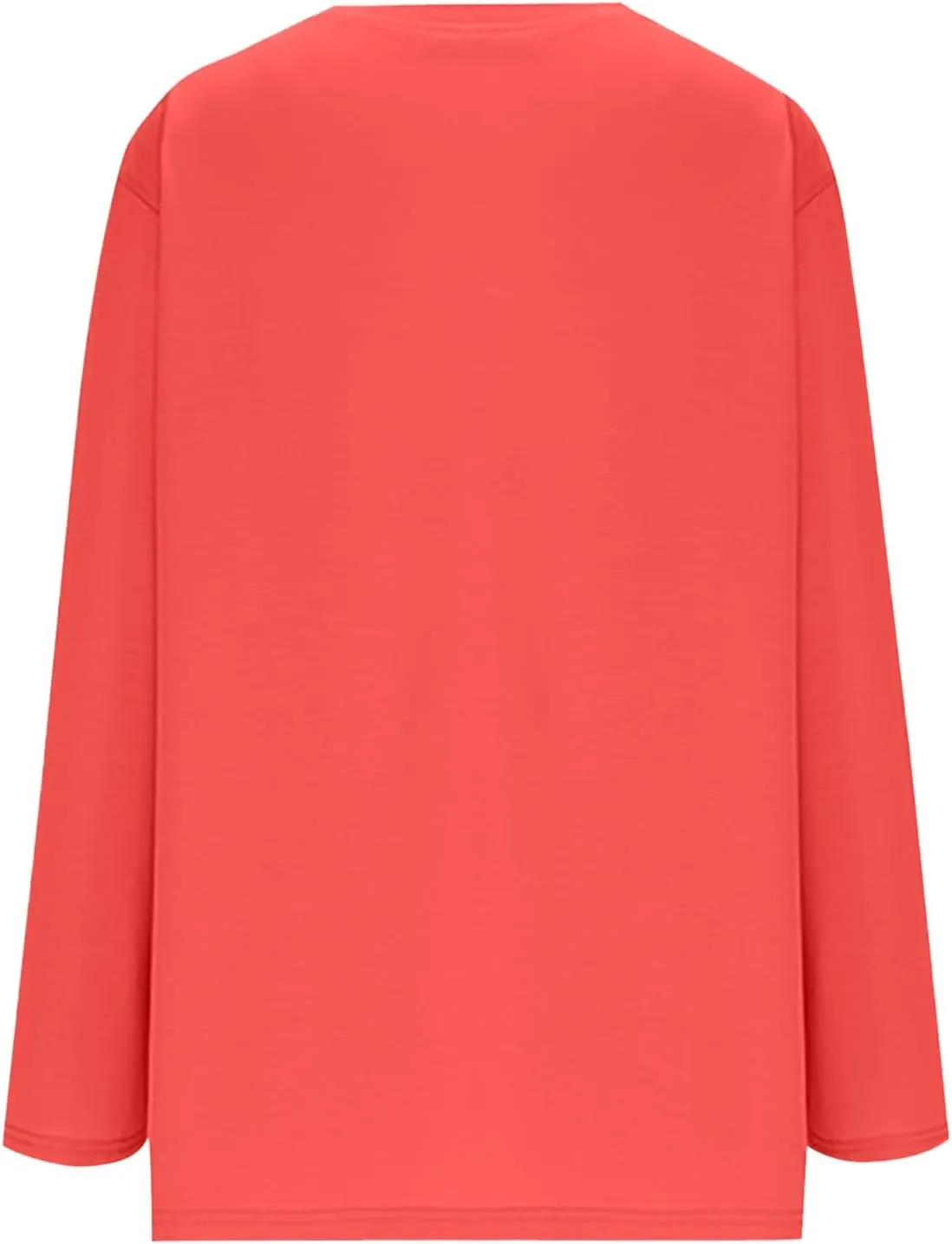Womens Oversized Tops Long Sleeve Lightweight Shirts 2025 Spring Fashion Trendy Tops Crewneck Casual Solid Basic Tee