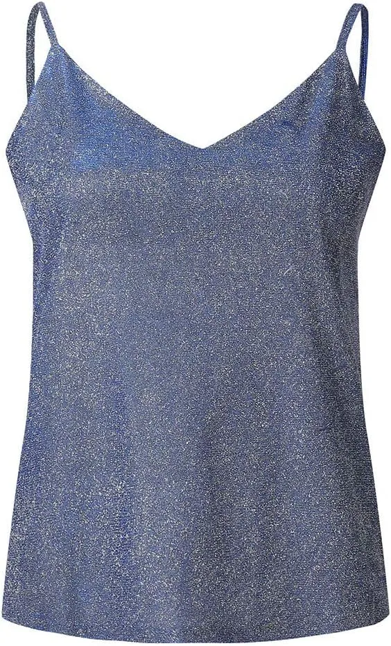 Womens Plus Size Camisole Tank Tops V Neck Sleeveless Baggy Summer 2024 Trendy Cami Blouses