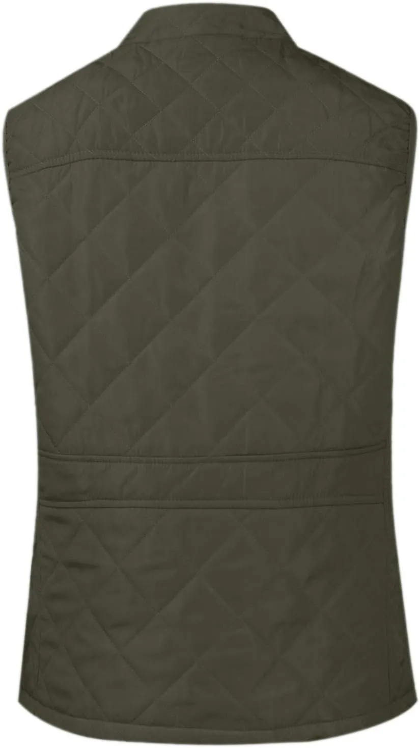 Women's Quilted Vest Stand Collar Lightweight Zip Padded Puffer Stand Collar Sleeveless Winter Warm Outerwear Jackets