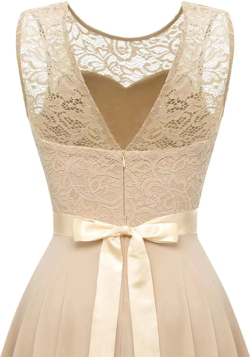 Women's Summer Cocktail Dresses 2025 Formal Wedding Guest Dress Floral Lace High Low Prom Tea Party Gown
