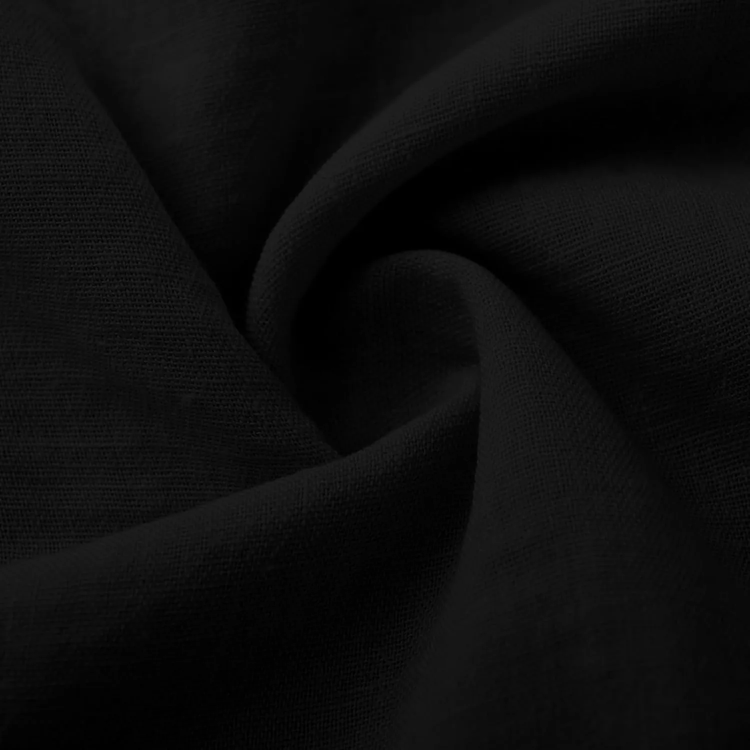 Women's Summer Cotton Linen Dresses 3/4 Sleeve Deep V Tiered Pleated Solid Color Tie Up Flowy Cute Long Dress